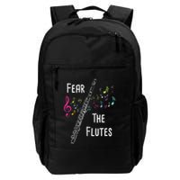 Fear The Flutes Flute Player Flutist Marching Band Music Backpack