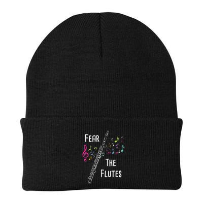 Fear The Flutes Flute Player Flutist Marching Band Music Beanie