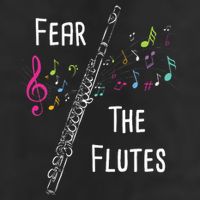 Fear The Flutes Flute Player Flutist Marching Band Music Beanie