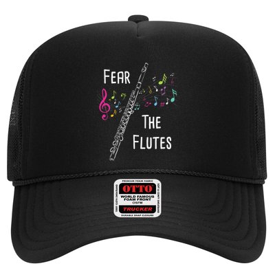 Fear The Flutes Flute Player Flutist Marching Band Music Trucker Hat