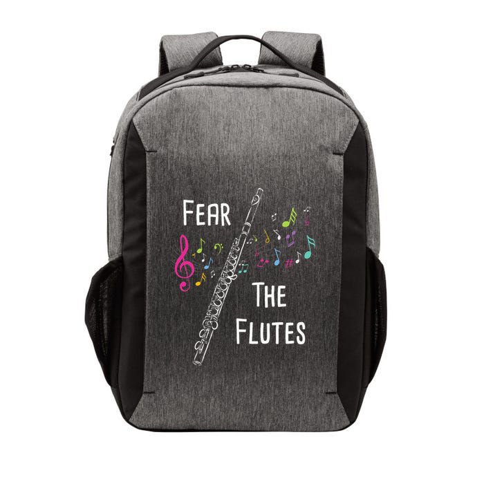 Fear The Flutes Flute Player Flutist Marching Band Music Vector Backpack
