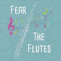 Fear The Flutes Flute Player Flutist Marching Band Music Sueded Cloud Jersey T-Shirt