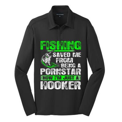 Fishing Top Fishing Saved Me From Being A Pornstar Hooker Silk Touch Performance Long Sleeve Polo