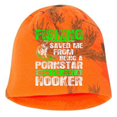 Fishing Top Fishing Saved Me From Being A Pornstar Hooker Kati - Camo Knit Beanie