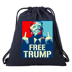 Free Trump Free Donald Trump Republican Supporter Drawstring Bag