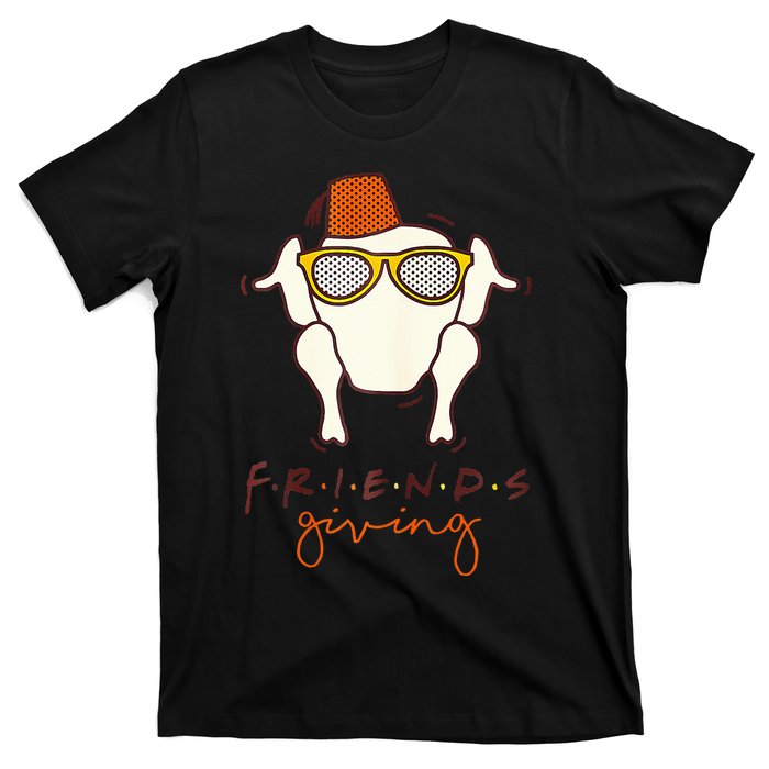 Funny Thanksgiving Friends Turkey Head T-Shirt