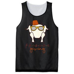 Funny Thanksgiving Friends Turkey Head Mesh Reversible Basketball Jersey Tank