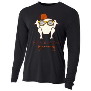 Funny Thanksgiving Friends Turkey Head Cooling Performance Long Sleeve Crew