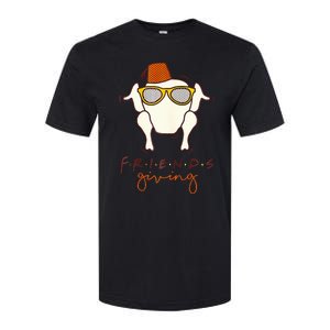 Funny Thanksgiving Friends Turkey Head Softstyle CVC T-Shirt