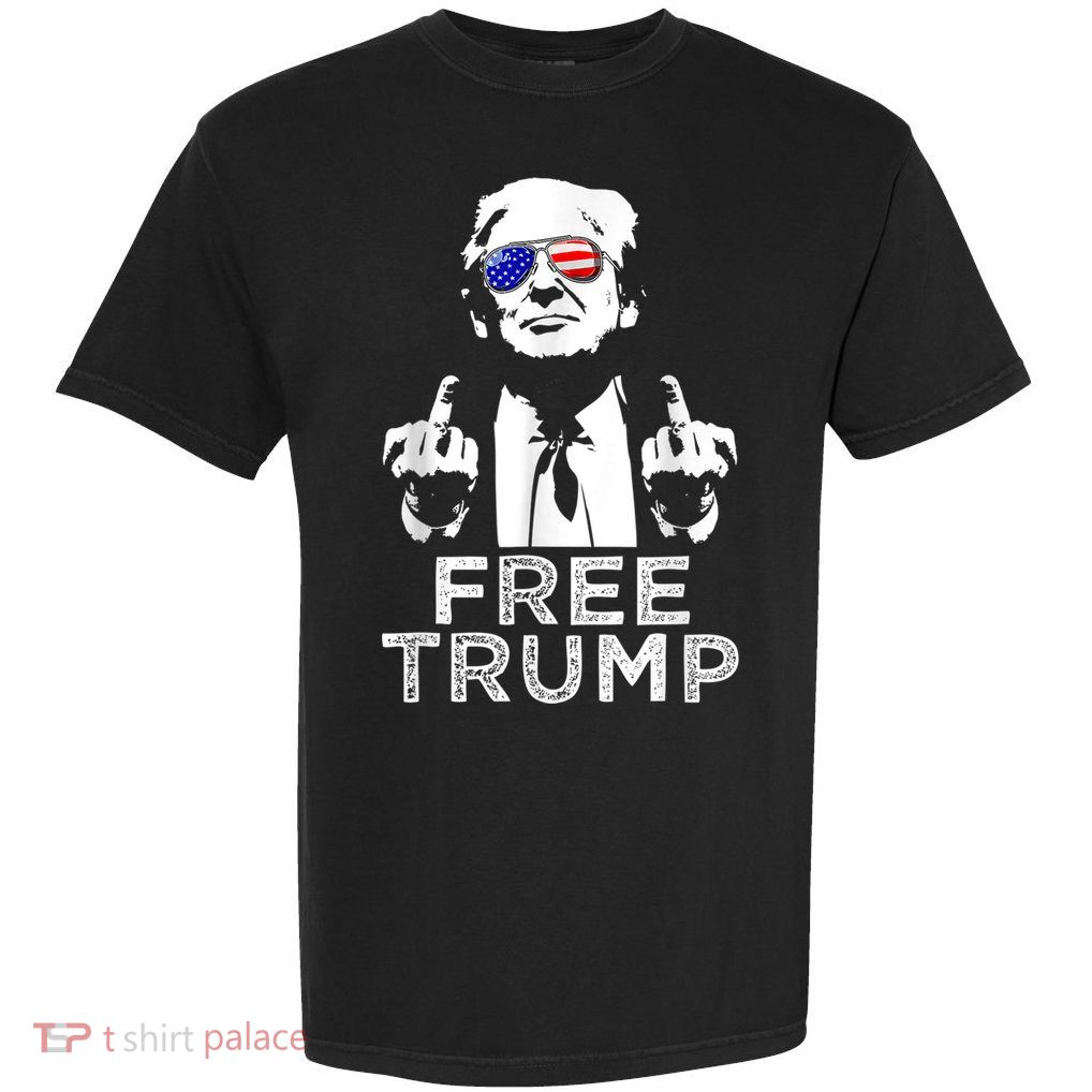 Free Trump, Free Donald Trump 2024 Garment-Dyed Heavyweight T-Shirt