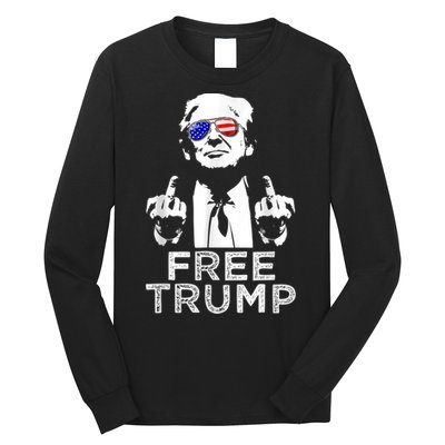 Free Trump, Free Donald Trump 2024 Long Sleeve Shirt