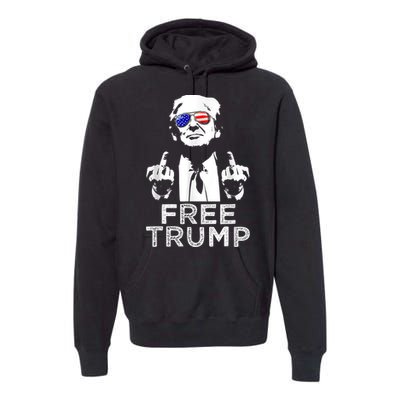 Free Trump, Free Donald Trump 2024 Premium Hoodie