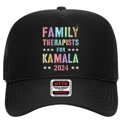 Family Therapists For Kamala 2024 47th IM Speaking High Crown Mesh Back Trucker Hat