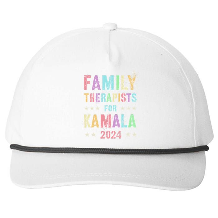 Family Therapists For Kamala 2024 47th IM Speaking Snapback Five-Panel Rope Hat