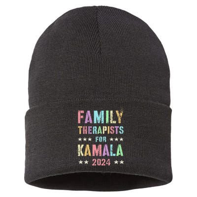 Family Therapists For Kamala 2024 47th IM Speaking Sustainable Knit Beanie