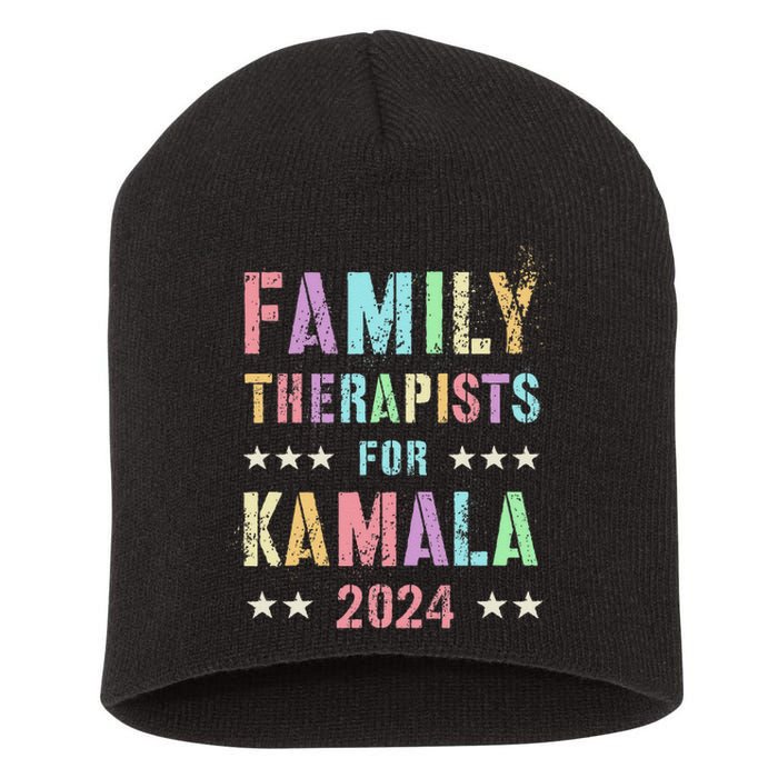 Family Therapists For Kamala 2024 47th IM Speaking Short Acrylic Beanie