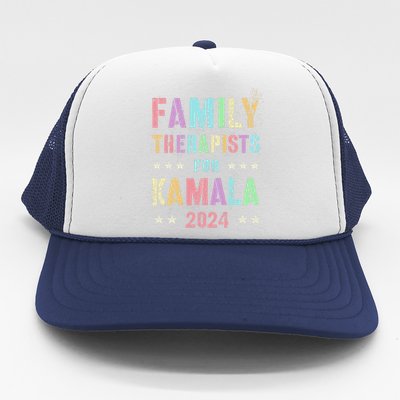 Family Therapists For Kamala 2024 47th IM Speaking Trucker Hat