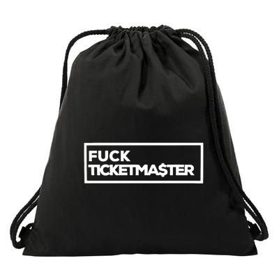 Fuck Ticketma$Ter Drawstring Bag