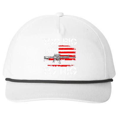 Funny Trump Funny Too Big To Rig Snapback Five-Panel Rope Hat