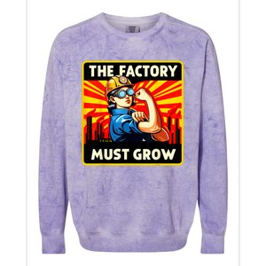 Factorio The Factory Must Grow Colorblast Crewneck Sweatshirt