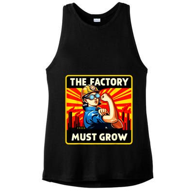 Factorio The Factory Must Grow Ladies PosiCharge Tri-Blend Wicking Tank