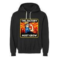 Factorio The Factory Must Grow Garment-Dyed Fleece Hoodie