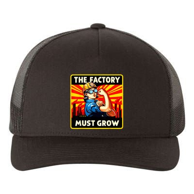 Factorio The Factory Must Grow Yupoong Adult 5-Panel Trucker Hat