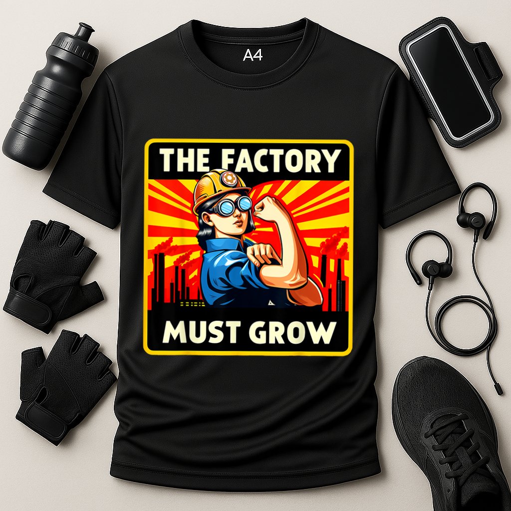 Factorio The Factory Must Grow Performance Shirt