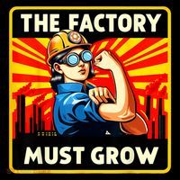 Factorio The Factory Must Grow Tall T-Shirt