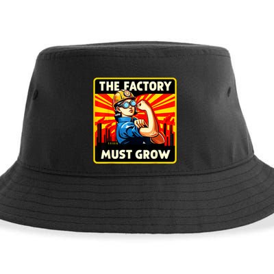 Factorio The Factory Must Grow Sustainable Bucket Hat