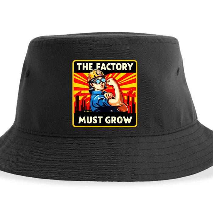 Factorio The Factory Must Grow Sustainable Bucket Hat
