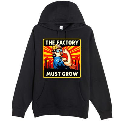 Factorio The Factory Must Grow Premium Pullover Hoodie