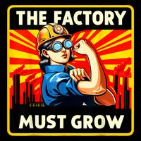 Factorio The Factory Must Grow Mousepad