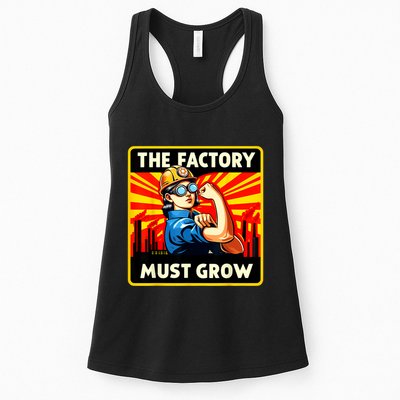 Factorio The Factory Must Grow Womens Tank Top