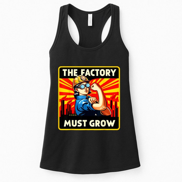 Factorio The Factory Must Grow Womens Tank Top