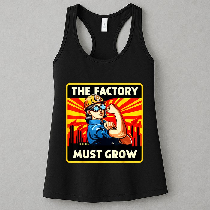 Factorio The Factory Must Grow Womens Tank Top