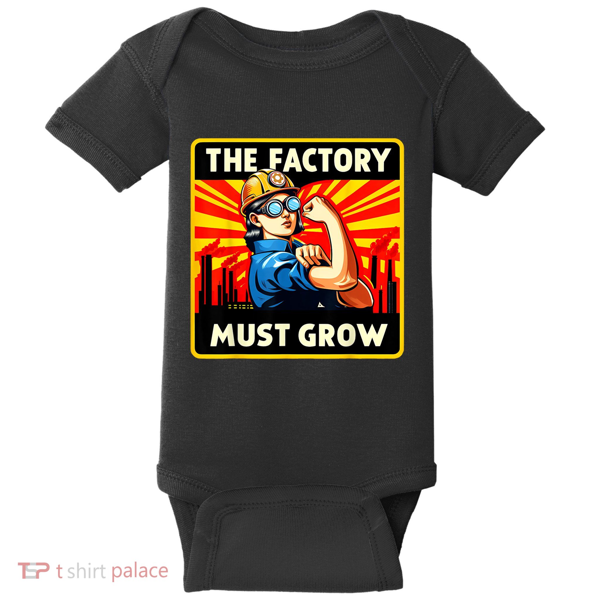 Factorio The Factory Must Grow Baby Bodysuit