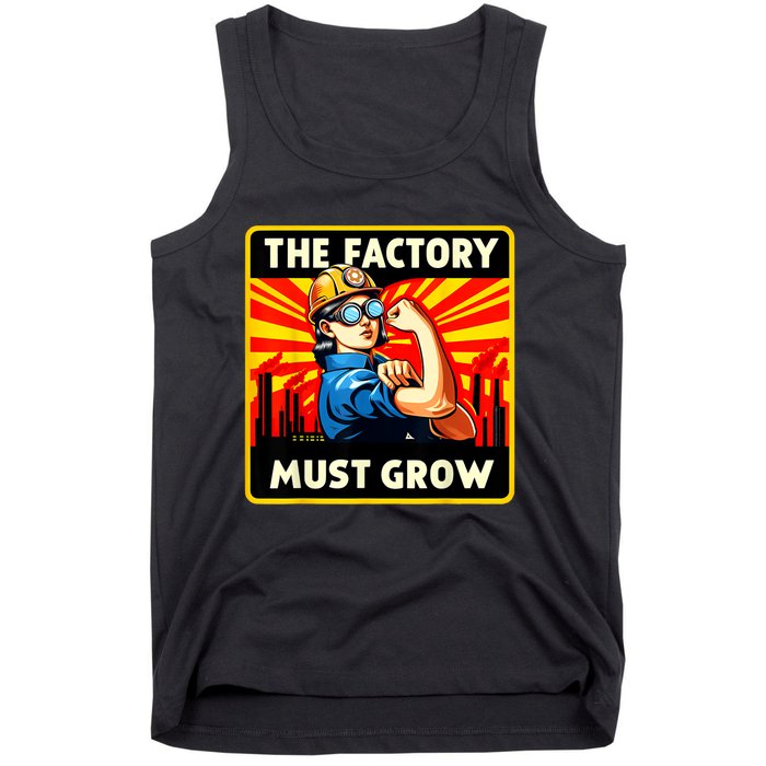 Factorio The Factory Must Grow Tank Top