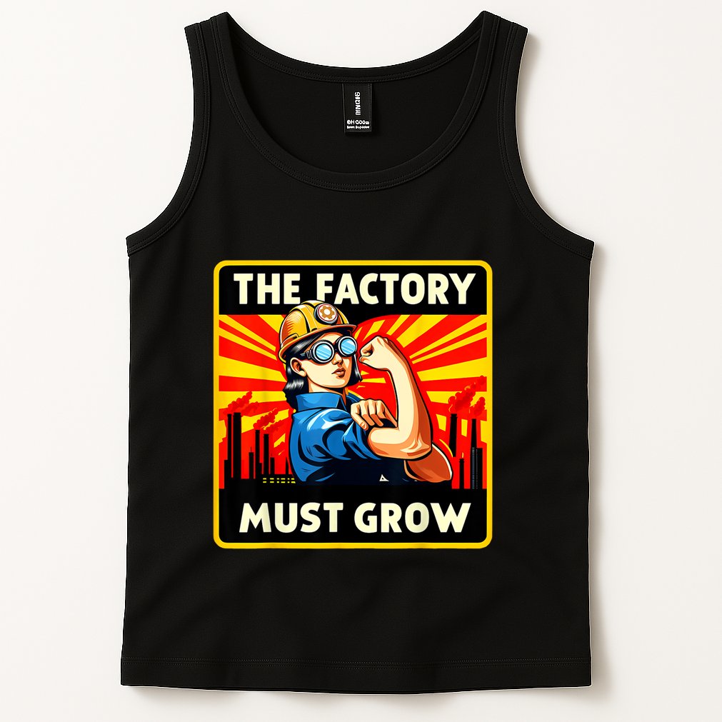 Factorio The Factory Must Grow Tank Top