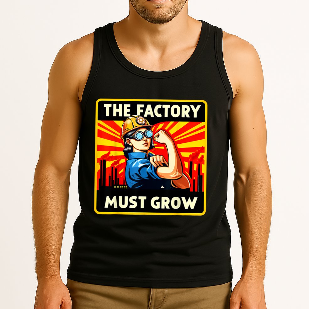 Factorio The Factory Must Grow Tank Top