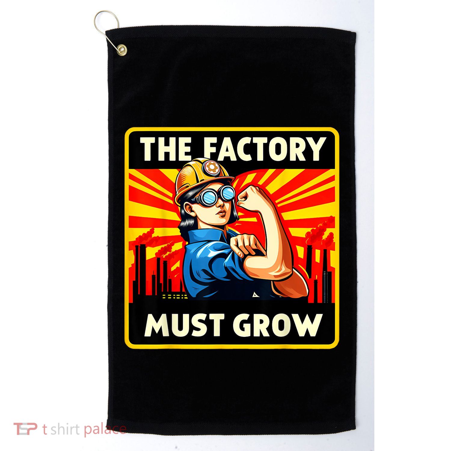 Factorio The Factory Must Grow Golf Towel