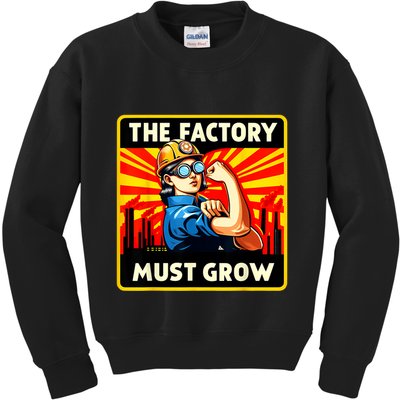 Factorio The Factory Must Grow Kids Sweatshirt