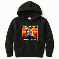 Factorio The Factory Must Grow Kids Hoodie