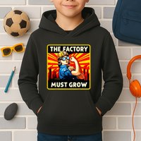 Factorio The Factory Must Grow Kids Hoodie
