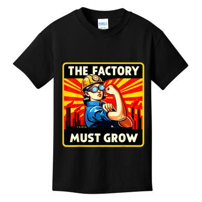 Factorio The Factory Must Grow Kids T-Shirt
