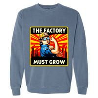 Factorio The Factory Must Grow Garment-Dyed Sweatshirt