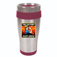 Factorio The Factory Must Grow 16oz Travel Tumbler