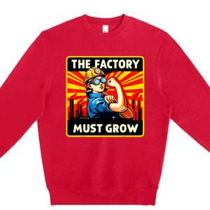 Factorio The Factory Must Grow Premium Crewneck Sweatshirt