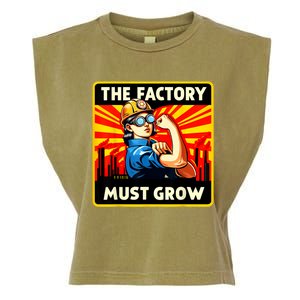 Factorio The Factory Must Grow Garment-Dyed Women's Muscle Tee