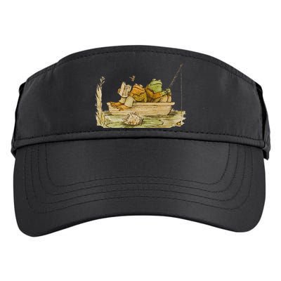 Frog & Toad Fishing Vintage Classic Book Frog Reading Book Adult Drive Performance Visor